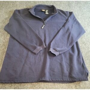 Vintage USA Olympic Team JCPenney Quarter Zip Fleece Navy Blue Mens Large